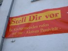 Kirchen-Plakat in Neubrandenburg
