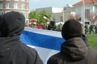 Protestierende Antifas